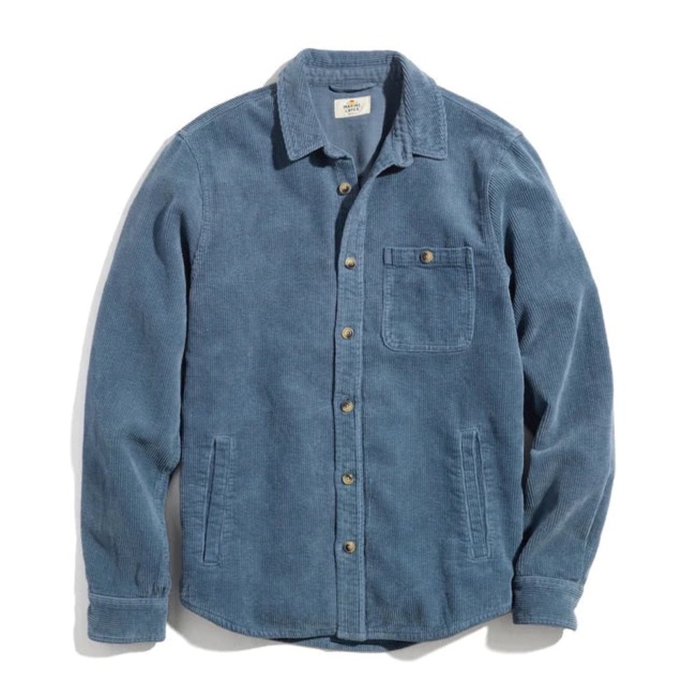 Max Broken In Corduroy Overshirt in Light Indigo - Marge / Light Indigo